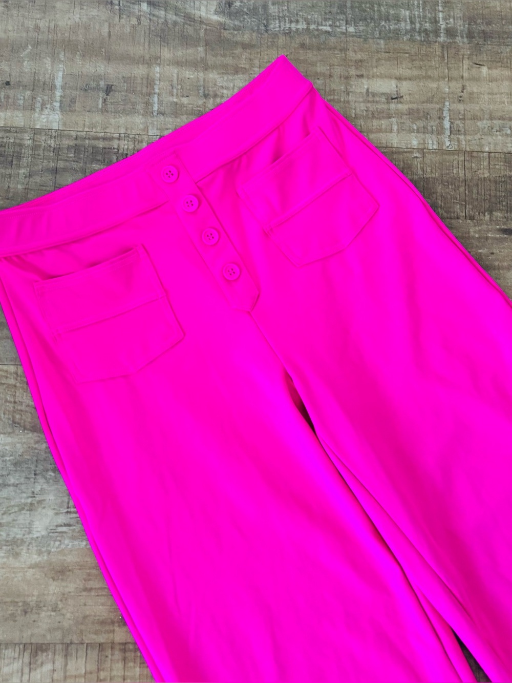 Halara DayStretch High Waisted Pockets Straight Leg Casual Pants hot pink size M - Picture 5 of 7